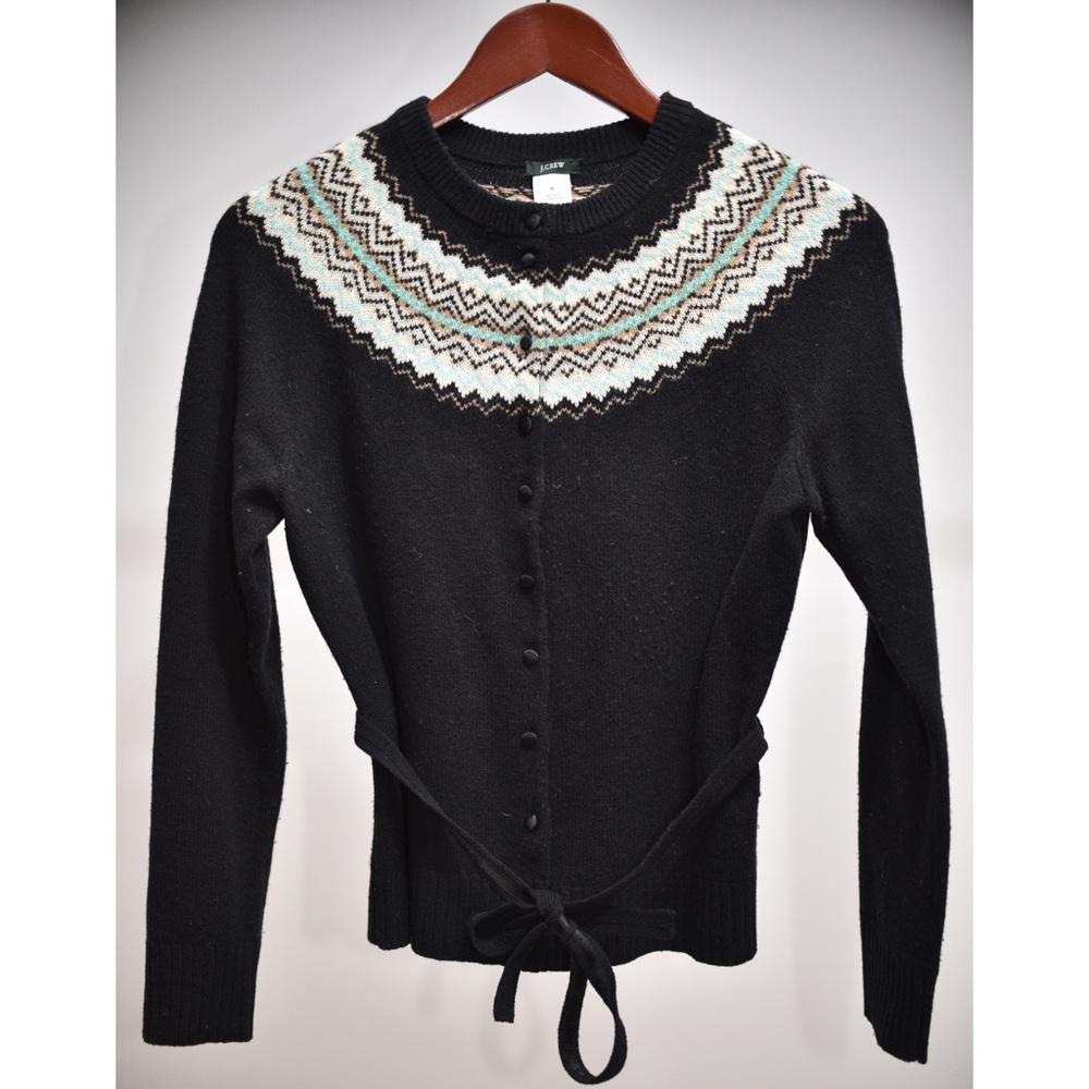 JCrew button down wool sweater
